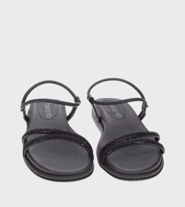 Beira Rio Beira Rio - Black Flat Sandals