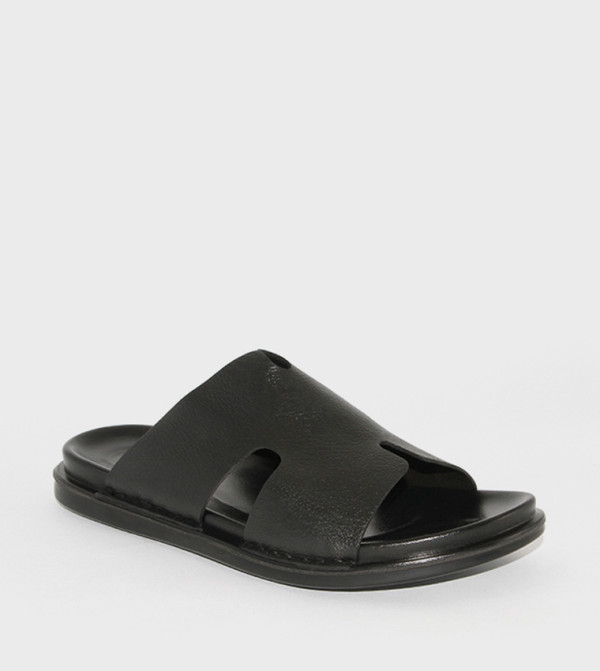 GEOOMNII  Sandals - Black Casual Sandals