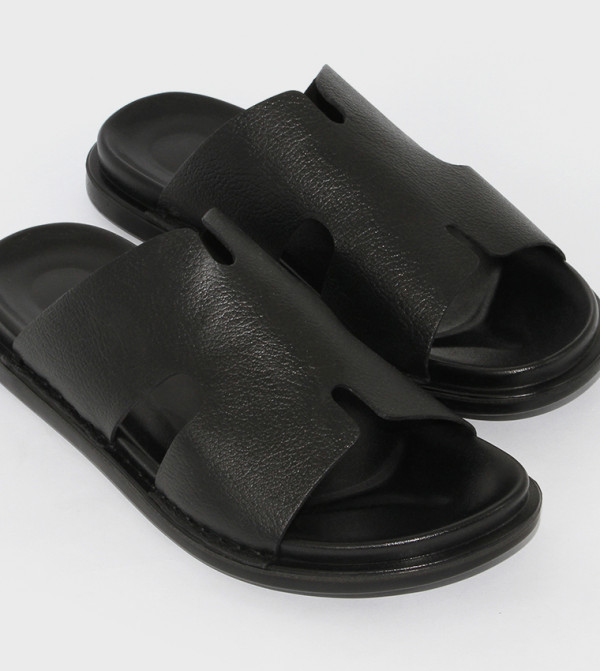 GEOOMNII  Sandals - Black Casual Sandals