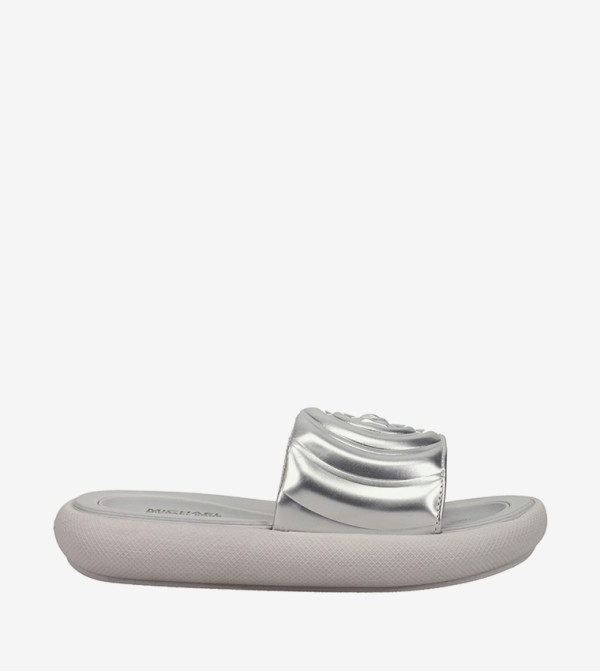 Michael Kors  Slides and Flip Flops - Silver Slides
