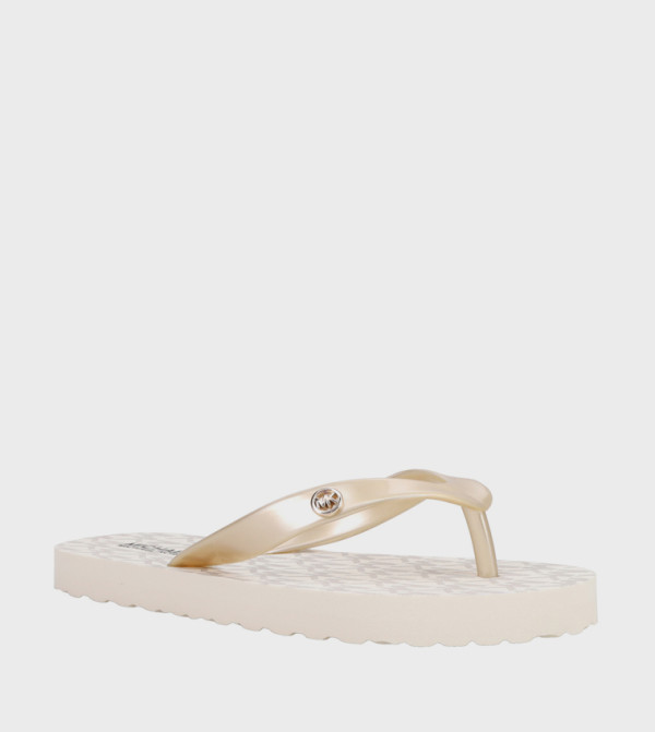 Michael Kors  Flip Flops - Beige Flip Flops