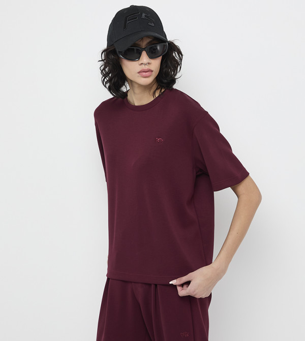 F5 F5 - Wine Short Sleeve T-Shirts
