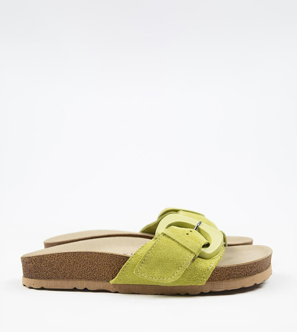 Manijero  - Light Green Flat Sandals