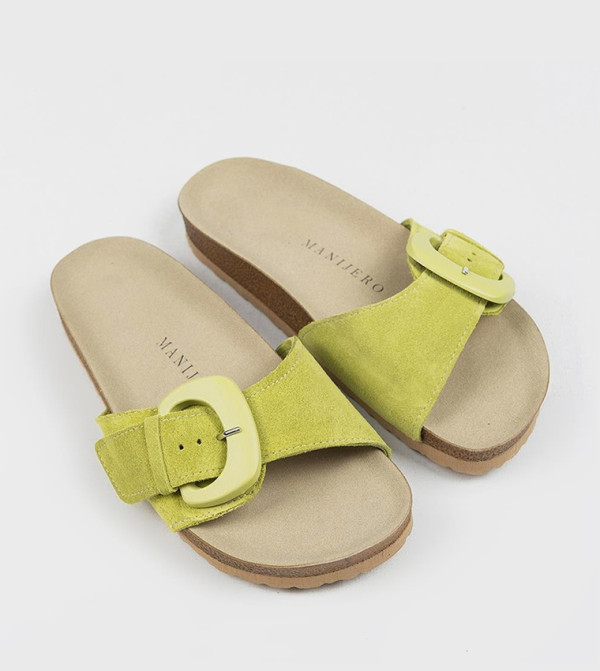 Manijero  - Light Green Flat Sandals