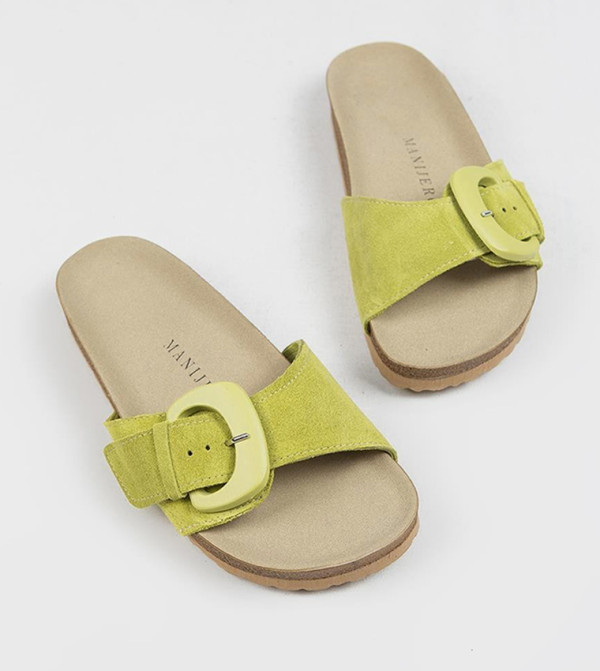 Manijero  - Light Green Flat Sandals