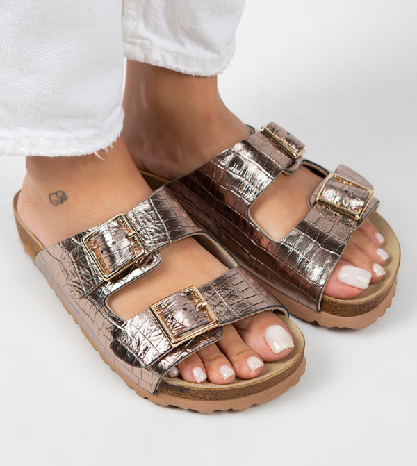 Manijero Manijero - Copper Flat Sandals
