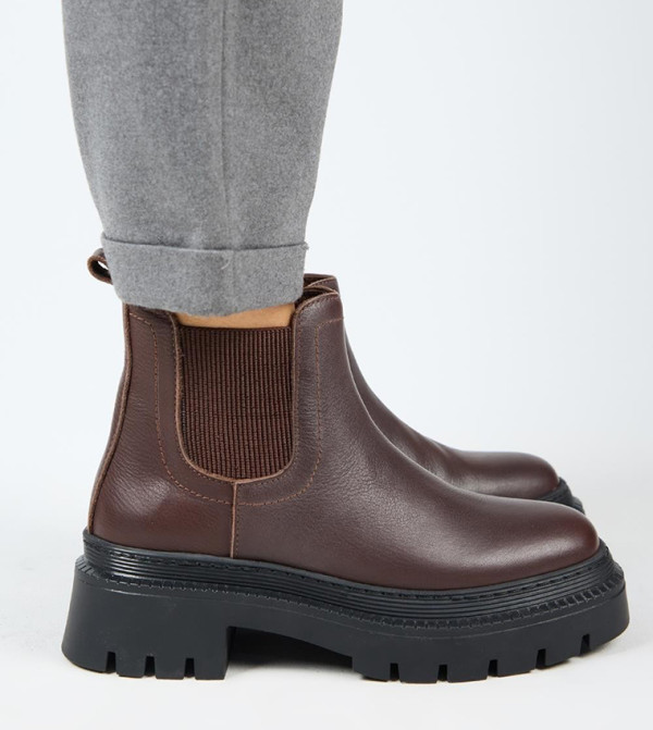 Manijero  Calf Boots - Dark Brown Mid Calf Boots