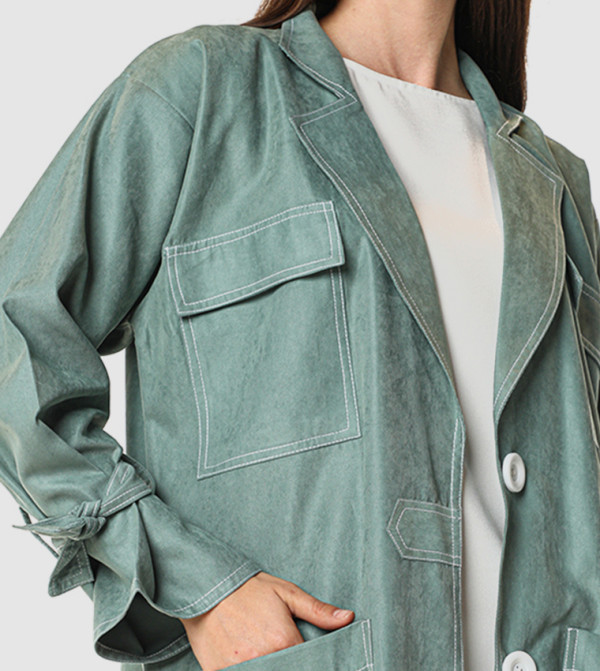Moistreet Women Gifting trend - Green  Abayas