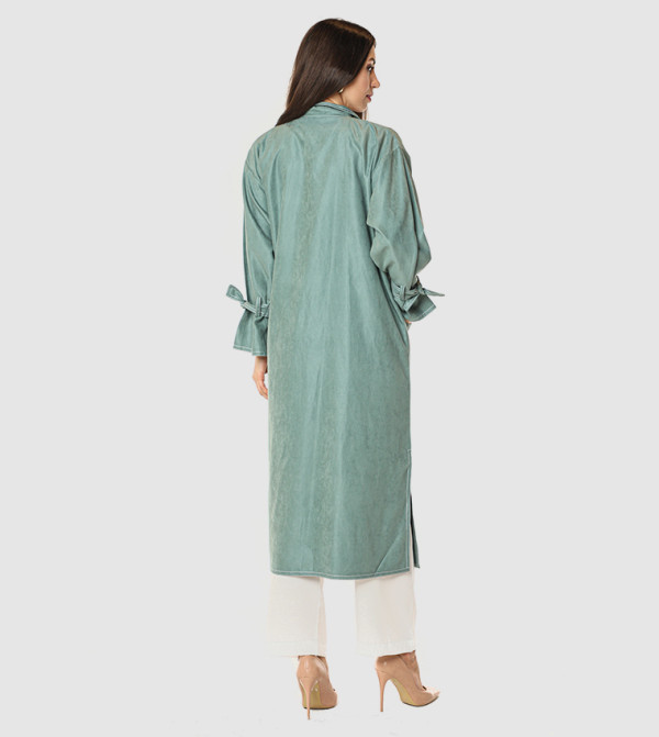 Moistreet Women Gifting trend - Green  Abayas