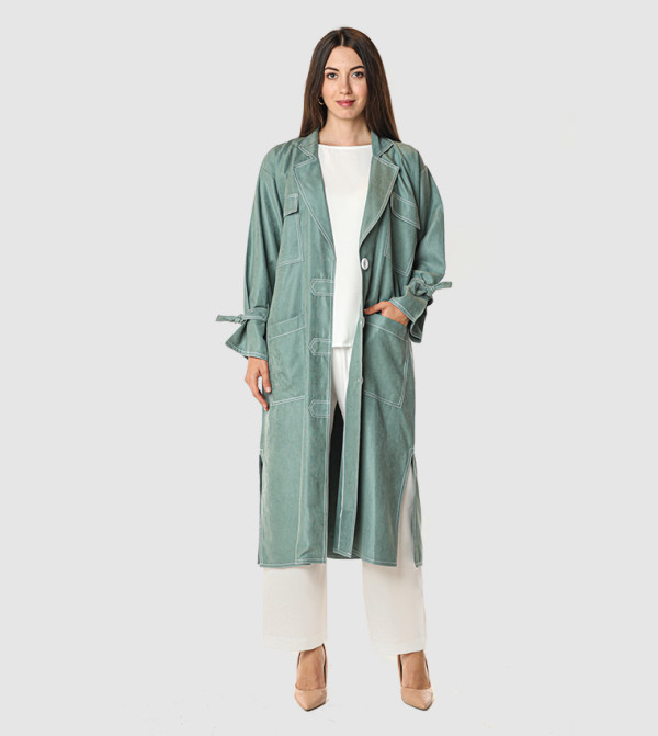 Moistreet Women Gifting trend - Green  Abayas