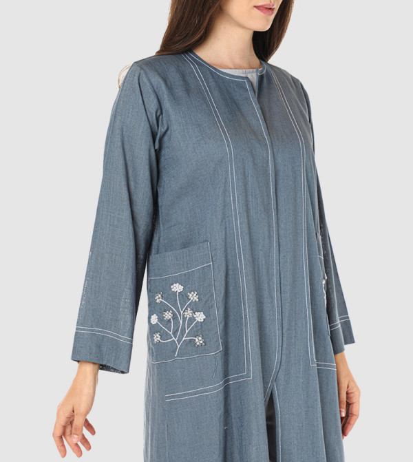 Moistreet Clothing Sets - Grey Abayas