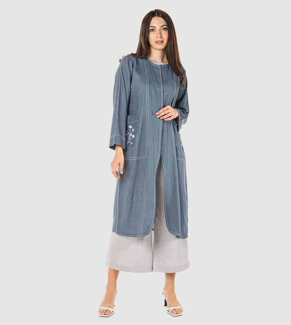 Moistreet Clothing Sets - Grey Abayas