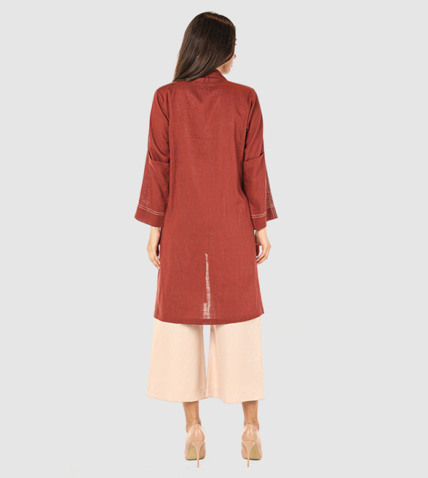 مويستريت  أطقم ملابس - بني محمر  Abayas