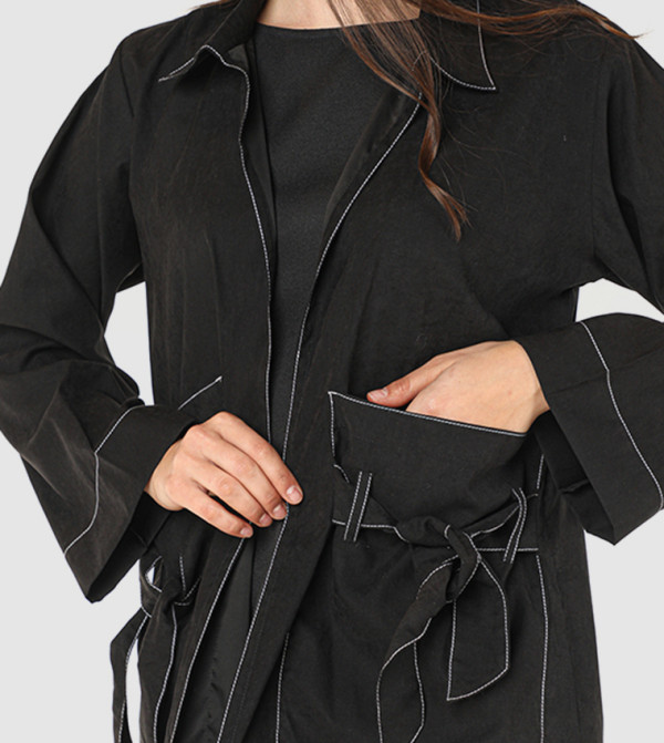 Moistreet  Clothing Sets - Black Abayas