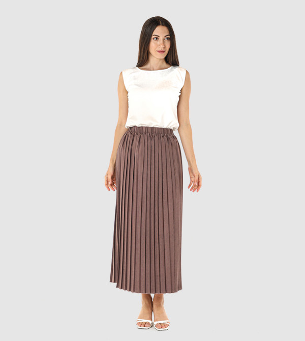 Moistreet  neutral-tailoring - Brown Abayas