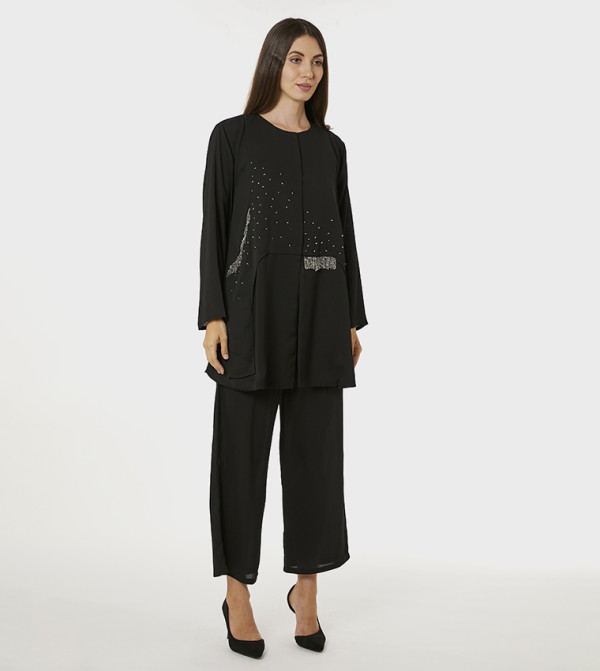 Moistreet  Co-Ord Set - Black Co-Ord Sets