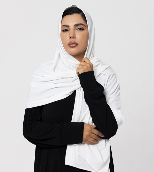 Moistreet Arabian Clothing - White Hijab