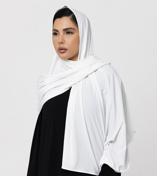 Moistreet Arabian Clothing - White Hijab