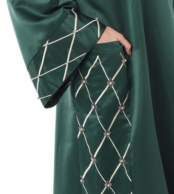 Moistreet  Jalabiya - Green Abayas