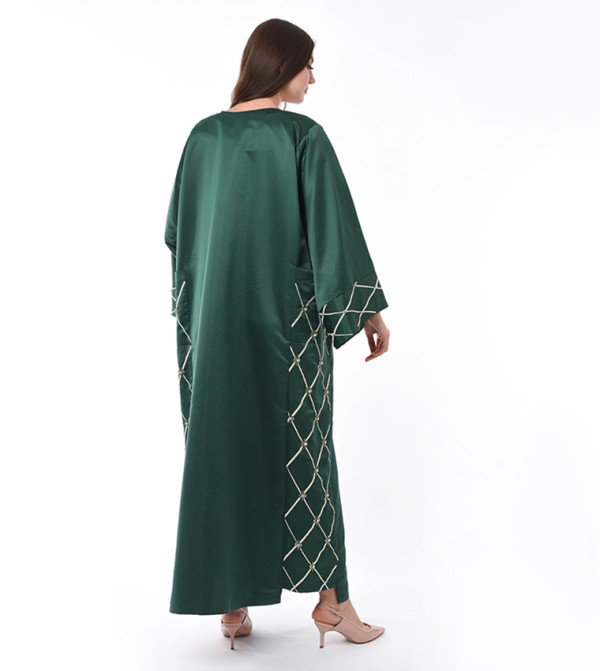 Moistreet  Jalabiya - Green Abayas