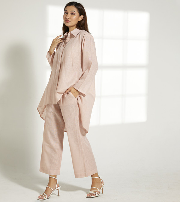 Moistreet  Clothing Sets - Peach Co-Ord Sets