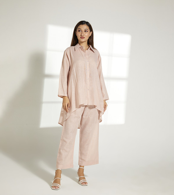 Moistreet  Clothing Sets - Peach Co-Ord Sets