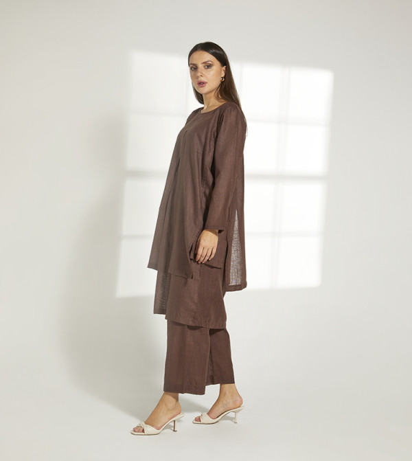 Moistreet  Clothing Sets - Brown Co-Ord Sets