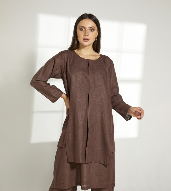 Moistreet  Clothing Sets - Brown Co-Ord Sets