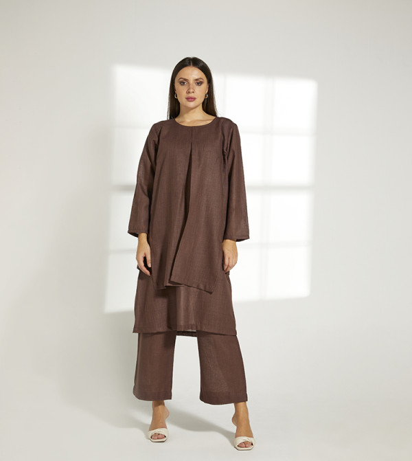 Moistreet  Clothing Sets - Brown Co-Ord Sets