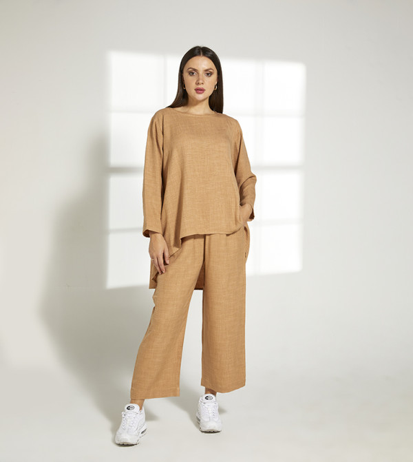 Moistreet  Co-Ord Set - Tan Co-Ord Sets