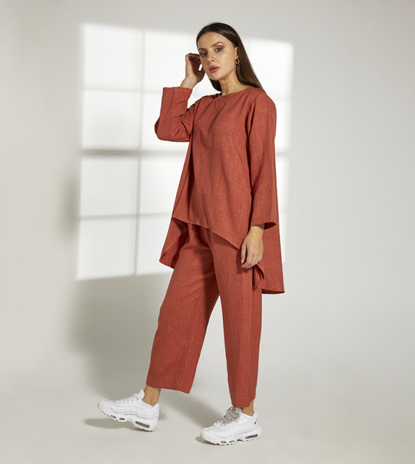 Moistreet  Co-Ord Set - Orange Co-Ord Sets