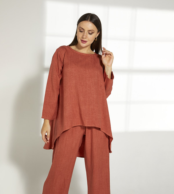 Moistreet  Co-Ord Set - Orange Co-Ord Sets