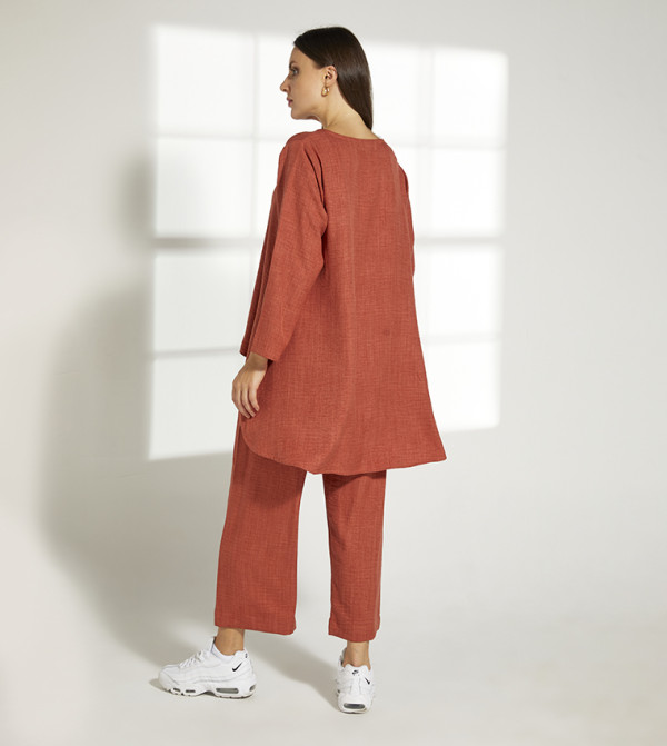 Moistreet  Co-Ord Set - Orange Co-Ord Sets