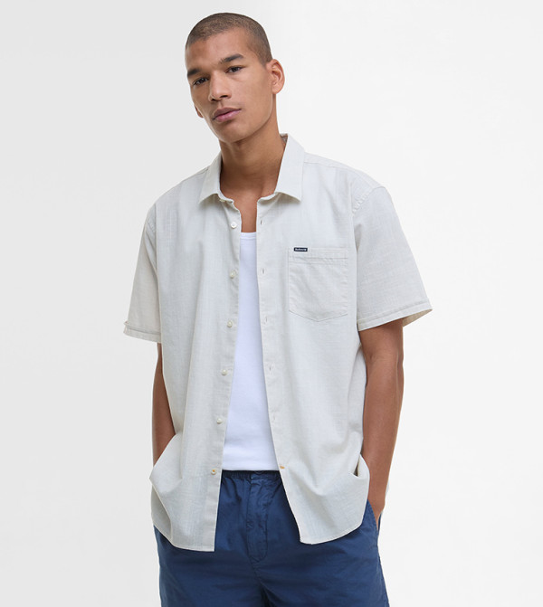Barbour  Short Sleeves - White Short Sleeves