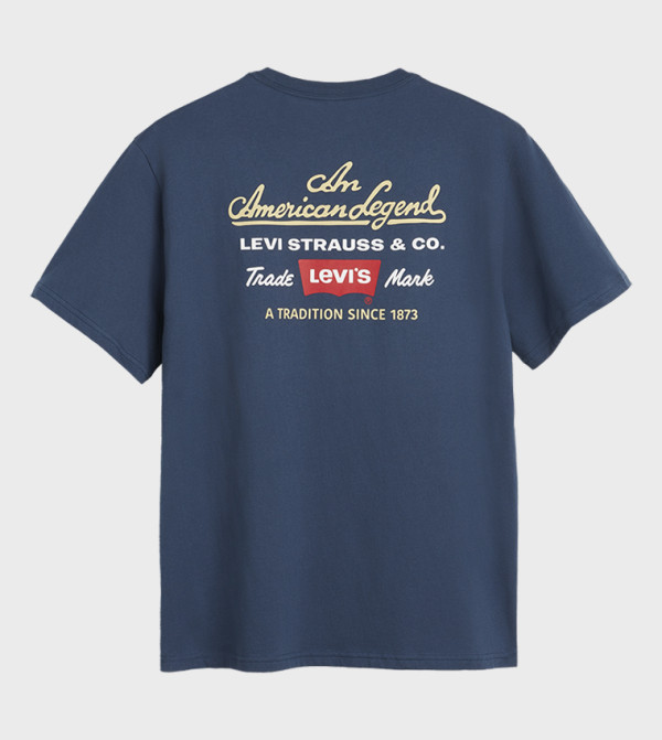 Levi's Clothing - Blue Round Neck T-Shirts