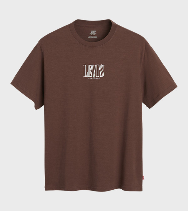Levi's  Clothing - Brown Round Neck T-Shirts