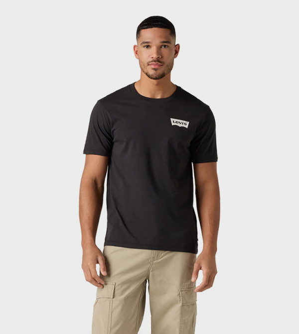 ليفايز  ملابس - أسود Round Neck T-Shirts