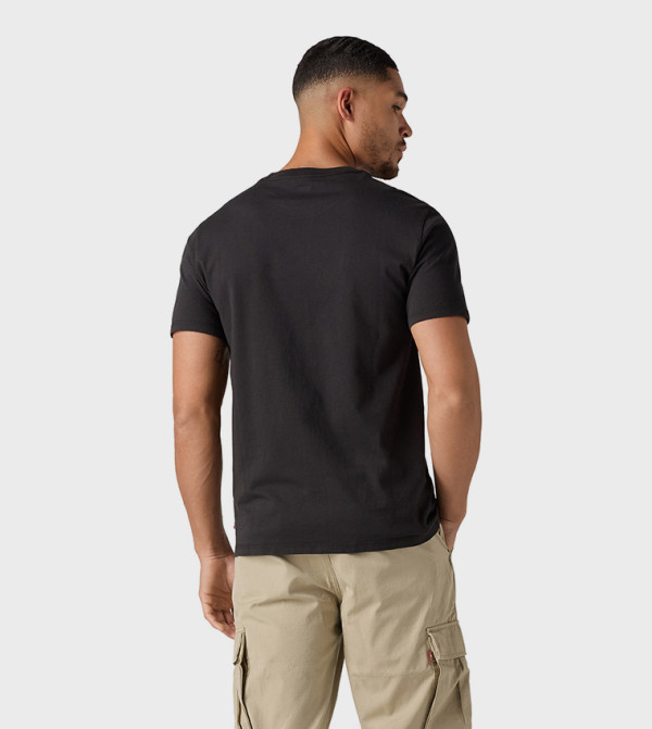 ليفايز  ملابس - أسود Round Neck T-Shirts