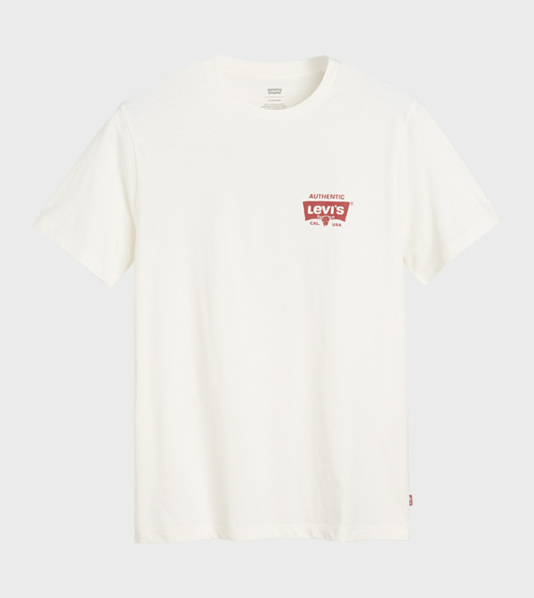 ليفايز  تيشيرتات كاجوال - أبيض  Round Neck T-Shirts