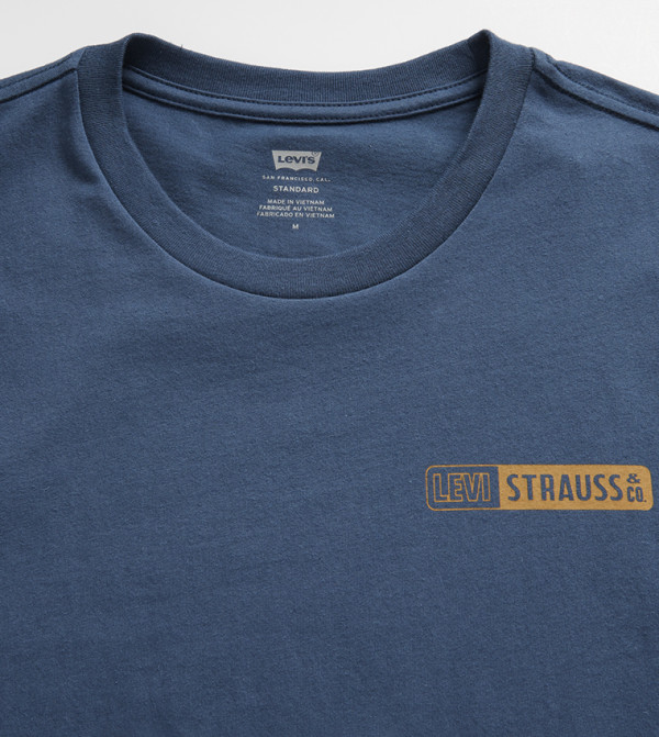 ليفايز ليفايز - أزرق Round Neck T-Shirts