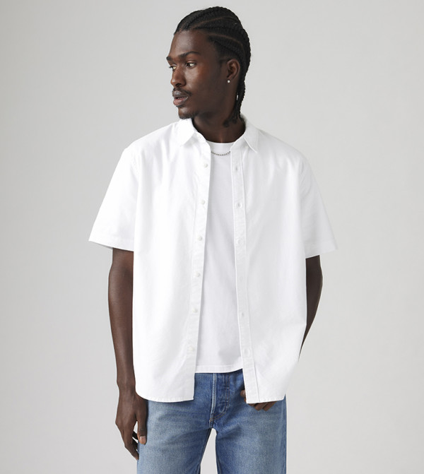 ليفايز  ملابس - أبيض Short Sleeves