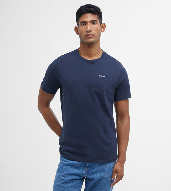 Barbour Barbour - Navy Casual T-Shirts