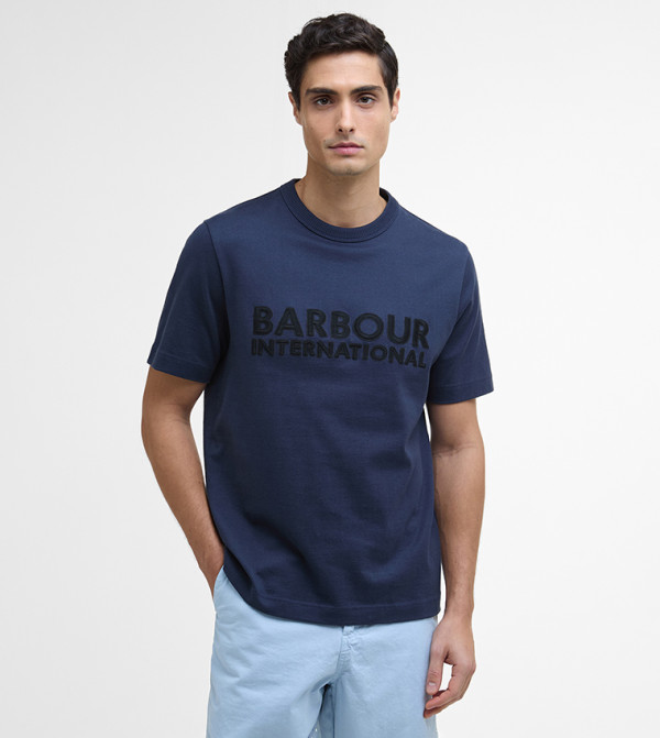 Barbour Barbour - Navy Round Neck T-Shirts