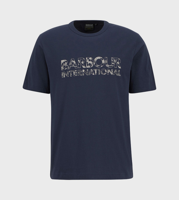 Barbour Barbour - Navy Round Neck T-Shirts