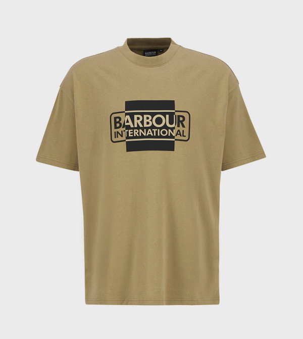 باربور باربور - بني  Round Neck T-Shirts