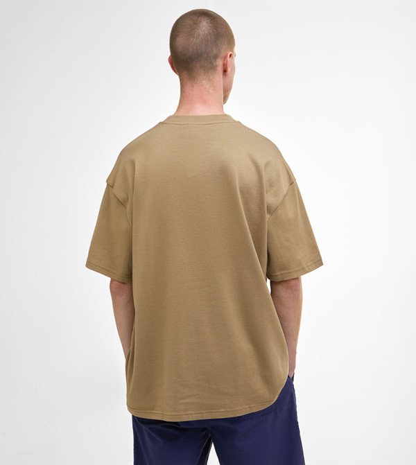 باربور باربور - بني  Round Neck T-Shirts