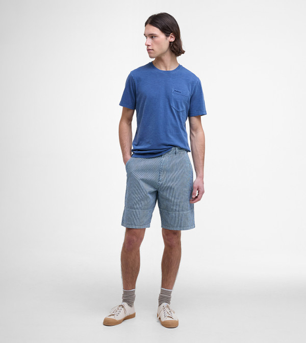 Barbour Barbour - Blue Round Neck T-Shirts