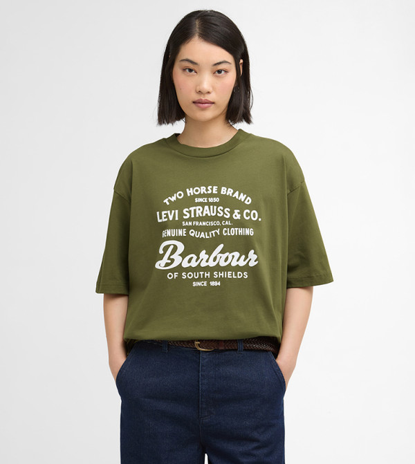 باربور باربور - أخضر Round Neck T-Shirts