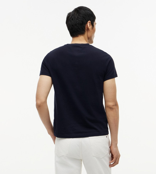 Tommy Hilfiger  Clothing - Black Round Neck T-Shirts