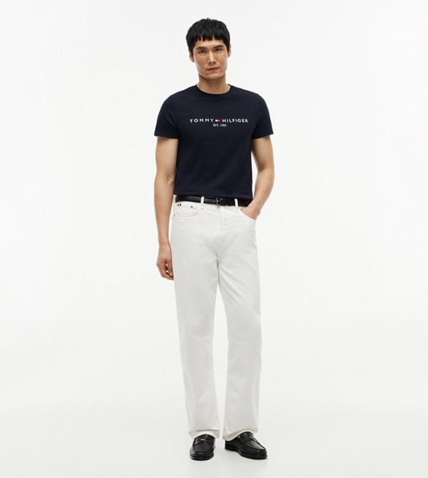 Tommy Hilfiger  Clothing - Black Round Neck T-Shirts